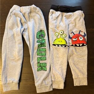 Marvel Sweatpants Cinch Leg Joggers Pockets Athleisure kid size 5t monster 4t